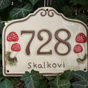 domovni cedule muchomurky