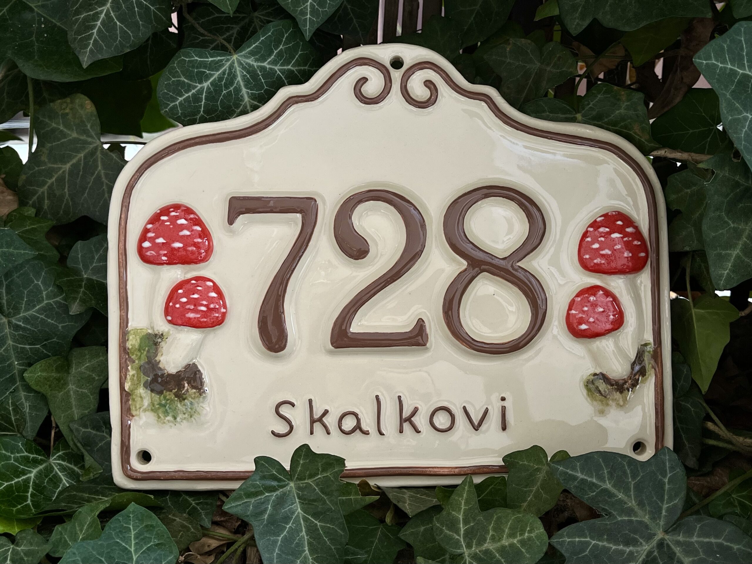 domovni cedule muchomurky