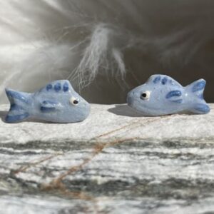 Náušnice Rybičky modré