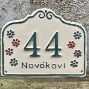 domovni cislo cedulka